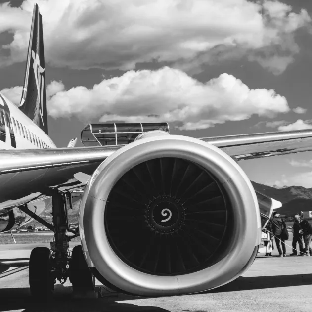 An image of a Ryanair plane on the tarmac.