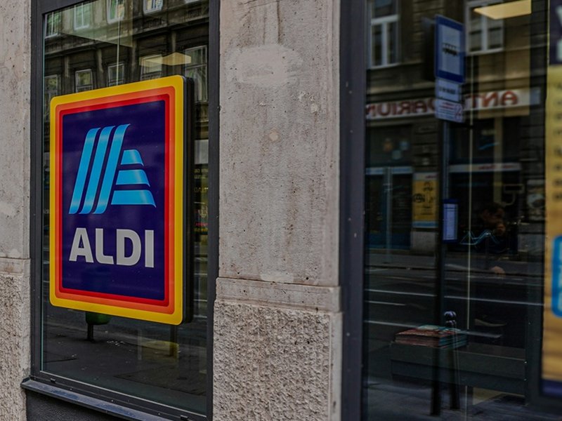 The front of an Aldi store
