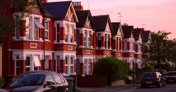 Victorian terraced houses in London
