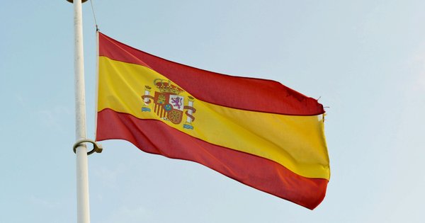 The flag of Spain