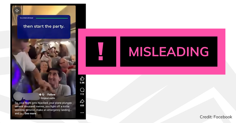 misleading debunk Israel flight old singing video