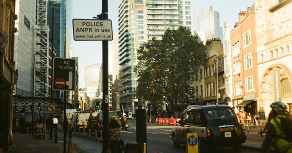 An image of cars in central London.