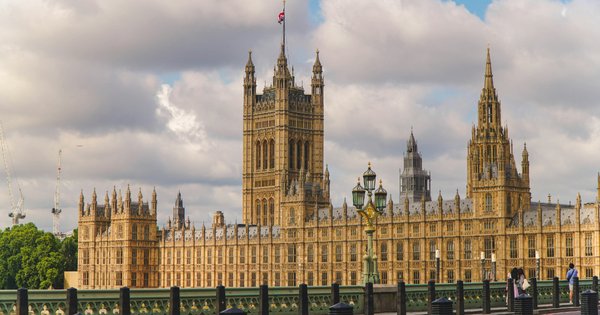 The Houses of Parliament in London.