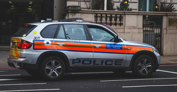 Police car in London