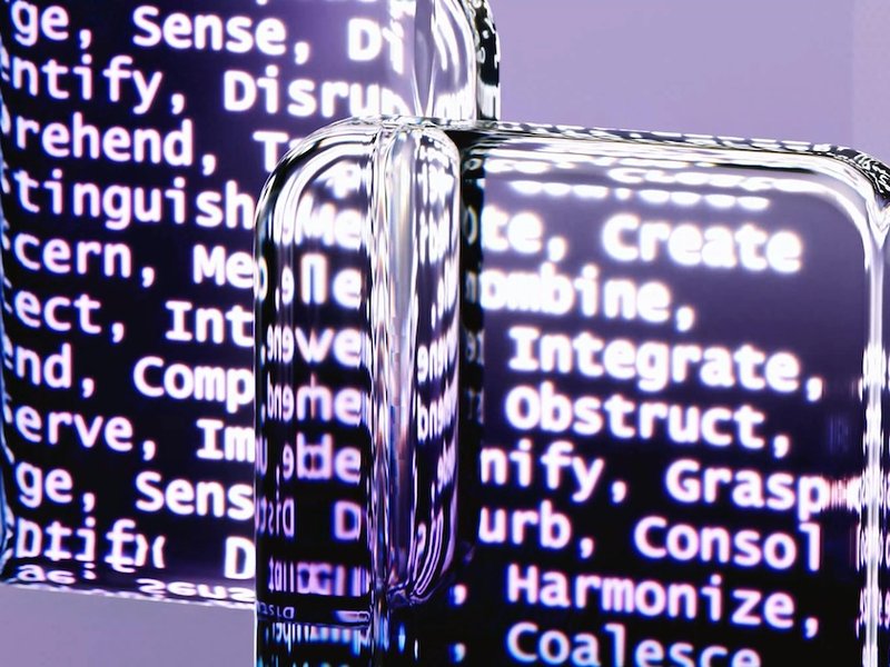 Image of messaging of AI in a technology style