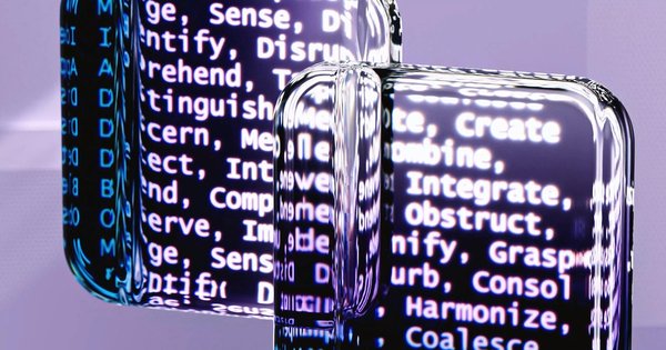 Image of messaging of AI in a technology style