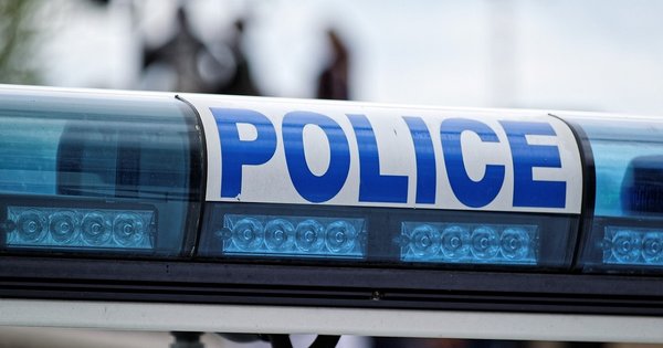 A police siren on top of a police car