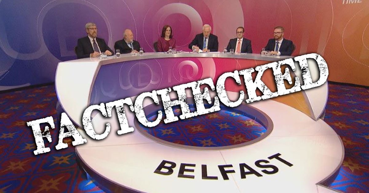 BBC Question Time, factchecked – Full Fact