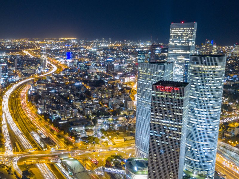 Tel Aviv at night
