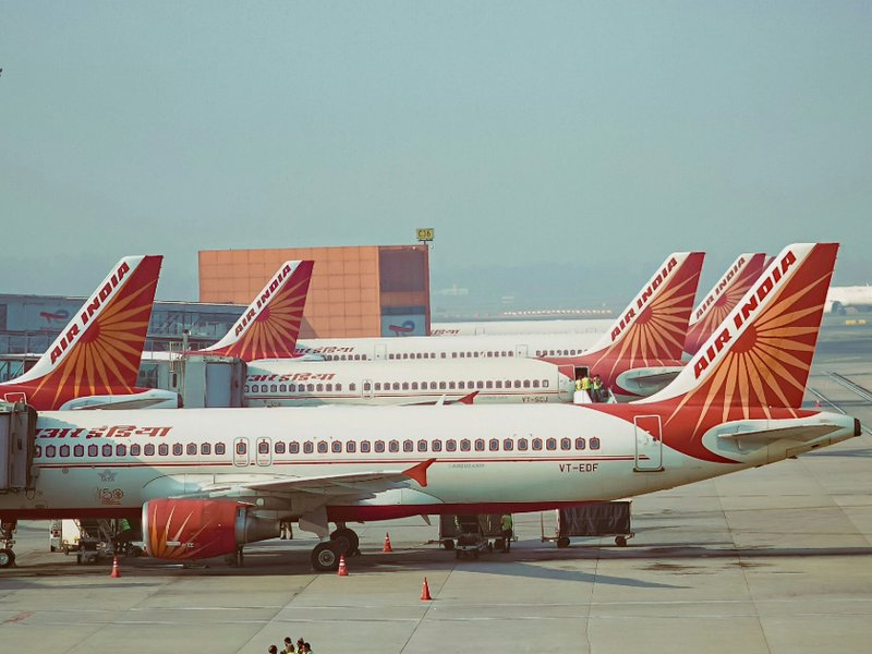 Air India planes at an airport