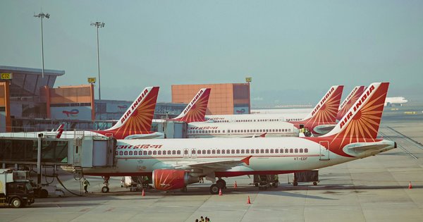 Air India planes at an airport