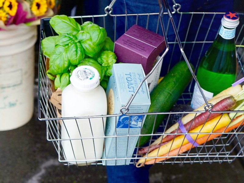 Basket of groceries