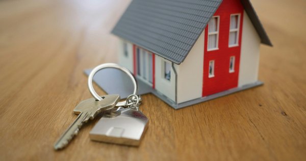 Miniature house with keys