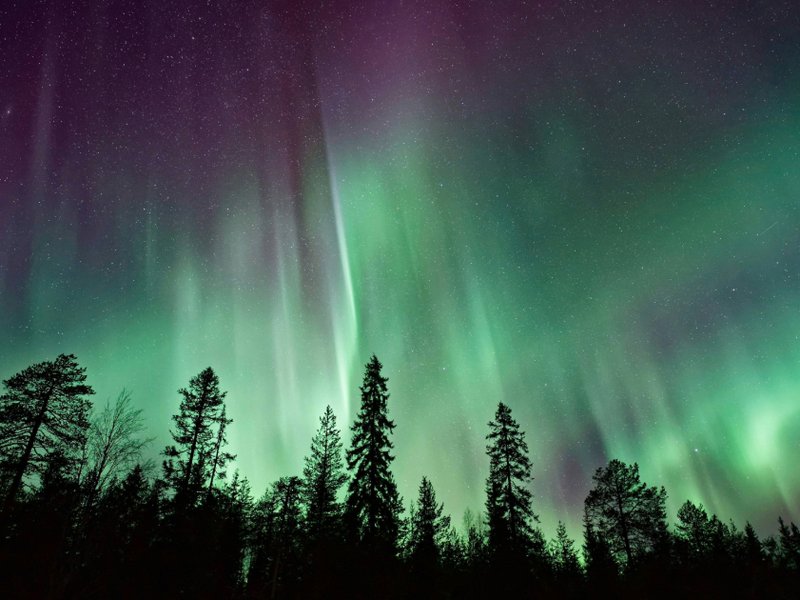 Image of Aurora Borealis at night