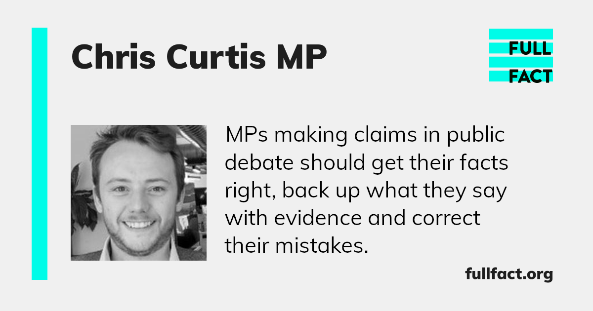 Chris Curtis MP – Full Fact