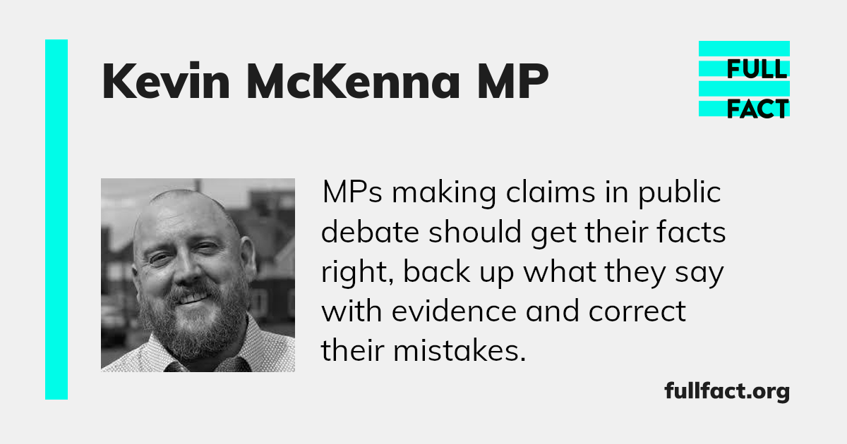 Kevin McKenna MP Full Fact