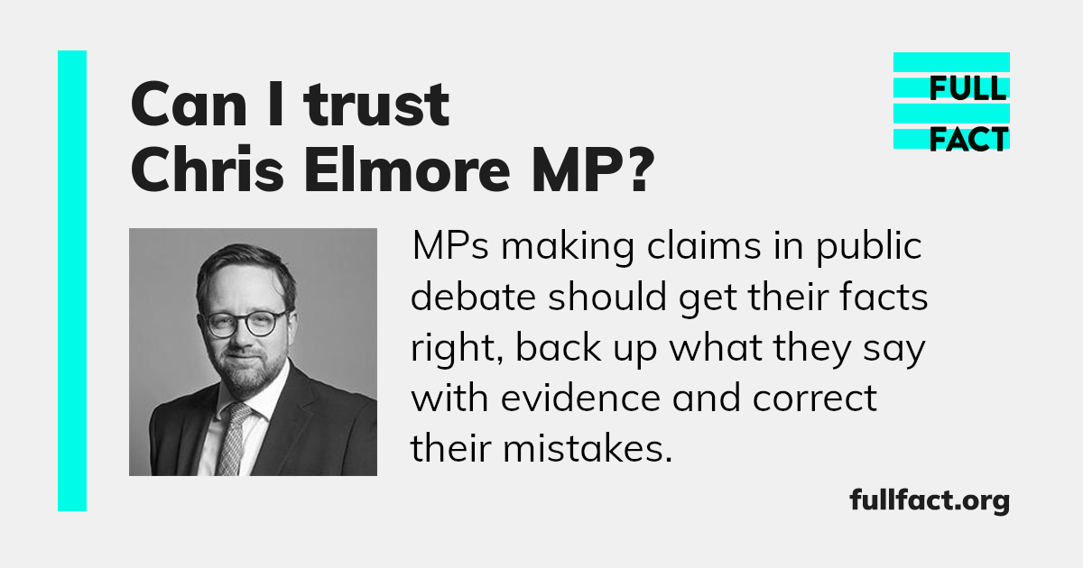 Chris Elmores Record In Public Debate Full Fact
