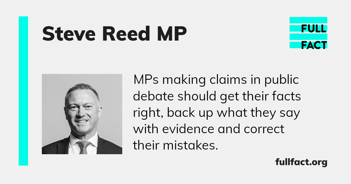 Steve Reed MP Full Fact   Q7613711 QKHUQWg 