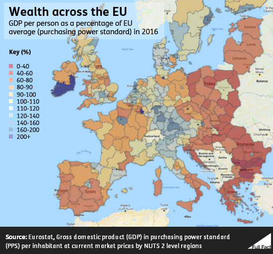 Does the UK have the poorest regions in northern Europe? Full Fact