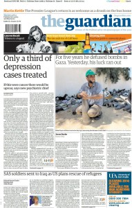 guardian front page