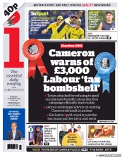 i Newspaper front page 30 March 2015: 3,000 tax bombshell